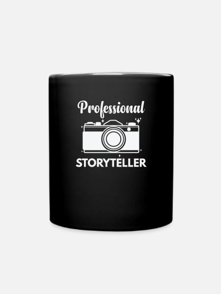 Professional Storyteller Fotograf Kamera - Tasse einfarbig - Schwarz