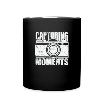 Capturing Moments Photographer Camera - Full Colour Mug - black - Front
