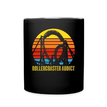Roller Coaster Roller Coasters Rollercoaster - Full Colour Mug - black - Front