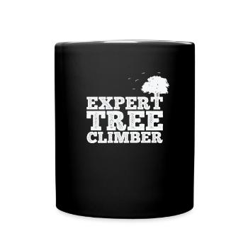 Expert Tree Climber Natur Wälder Blätter - Tasse einfarbig - Schwarz - Vorne