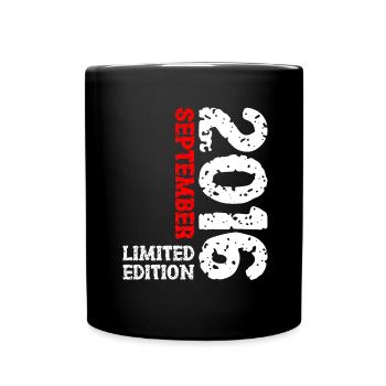 2016 September Limited Edition 7th Birthday Decoration - Full Colour Mug - black - Front