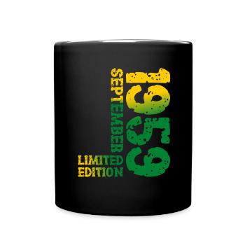 1959 September Limited Edition 64th Birthday Decoration - Full Colour Mug - black - Front
