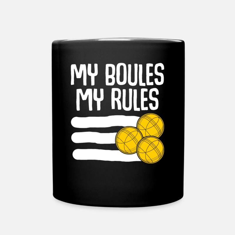pétanque, pétanque, blague, pétanque - Mug uni - noir
