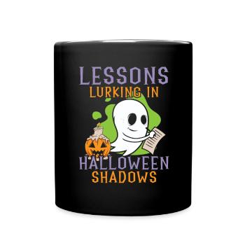 Lektionen, die in Halloween-Schatten lauern Hallow - Tasse einfarbig - Schwarz - Vorne