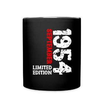 1954 September Limited Edition 69th Birthday Deco - Full Colour Mug - black - Front
