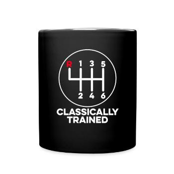 Classically Trained Mechanic Car Manual - Full Colour Mug - black - Front