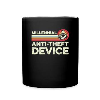 Millennial Anti-Diebstahl-Gerät Stick Shift Auto - Tasse einfarbig - Schwarz - Vorne