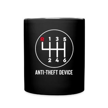 Anti Theft Device Manual Shift Speed Stick Shift - Full Colour Mug - black - Front