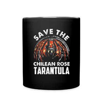 Save the Chilean Rose Tarantula - Tarantula - Full Colour Mug - black - Front