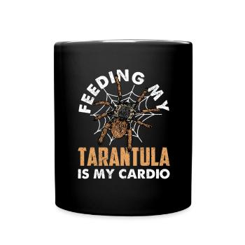 Das Füttern Meiner Tarantula Ist Mein Cardio - Tasse einfarbig - Schwarz - Vorne
