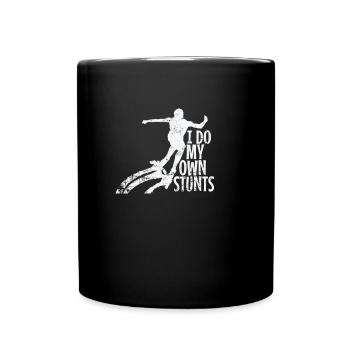 I do my own Stunts Extremsport Hobby - Tasse einfarbig - Schwarz - Vorne