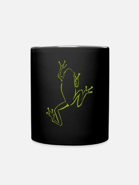 Frog Frogs - Full Colour Mug - black