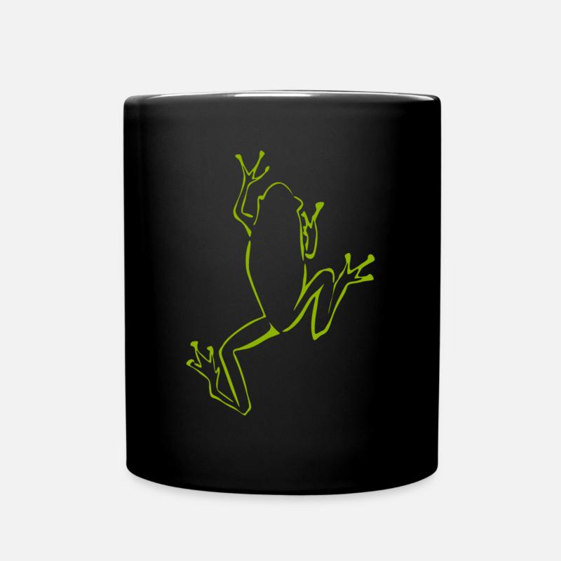 Frosch Frösche - Tasse einfarbig - Schwarz