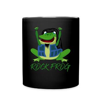 Frog Rock Musique Grenouilles - Mug uni - noir - Devant