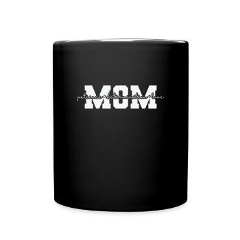 Mom patience Determination Love Muttertag Mami - Tasse einfarbig - Schwarz - Vorne