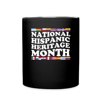 Monat des hispanischen Kulturerbes Nationale Latino-Länder - Tasse einfarbig - Schwarz - Vorne