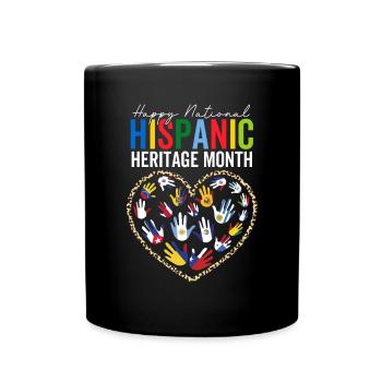 Mois national du patrimoine hispanique Drôle hispanique - Mug uni - noir - Devant