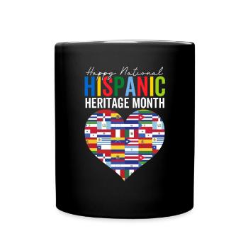 Mois national du patrimoine hispanique Hispanique Latino - Mug uni - noir - Devant