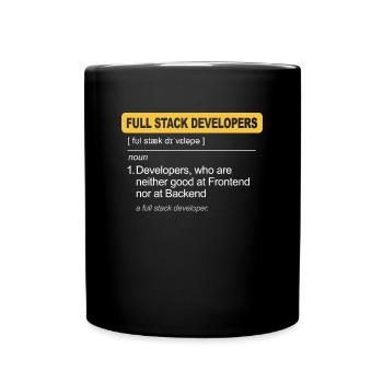 Programmierer Humor Coding Witze Entwickler - Tasse einfarbig - Schwarz - Vorne