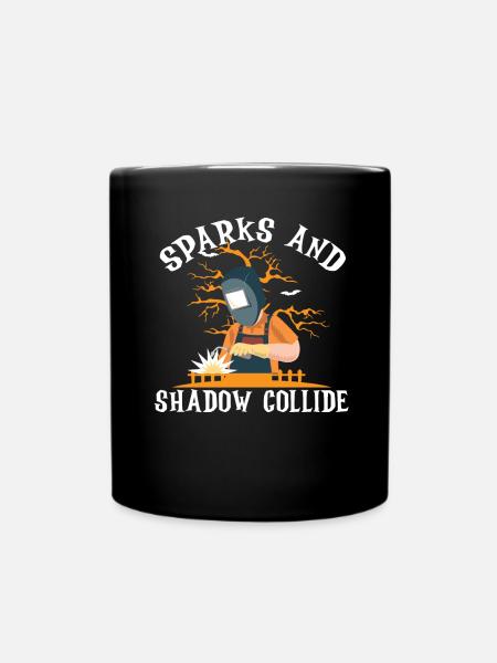 Funken und Schatten kollidieren Spooky Welder Hall - Tasse einfarbig - Schwarz