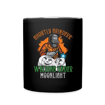 Broyeurs fantomatiques: soudure au clair de lune - Mug uni - noir - Devant