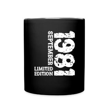 1981 Septembre Édition Limitée 42e Décoration Anniversaire - Mug uni - noir - Devant