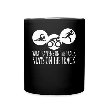 Triathlète Triathlètes Triathlon - Mug uni - noir - Devant