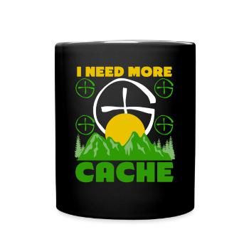 Geocacher Saying Chasse au trésor Geocache - Mug uni - noir - Devant