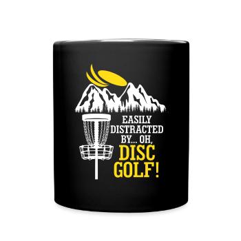 Discgolf Disc golf Frisbee - Full Colour Mug - black - Front