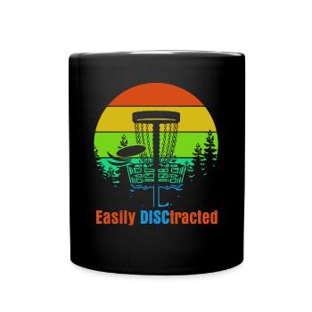 Disc Golf Frisbee Frisbee Sport Disc golf - Mug uni - noir - Devant