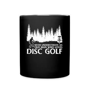 Disc golf player Disc golf Frisbee - Full Colour Mug - black - Front