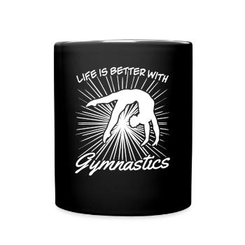 Gymnastics Rhythmische Sportgymnastik - Tasse einfarbig - Schwarz - Vorne