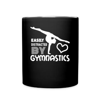 Rhythmische Sportgymnastik - Tasse einfarbig - Schwarz - Vorne