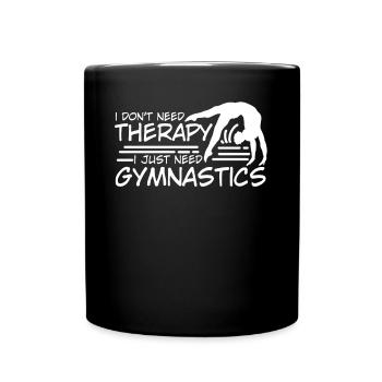 Gymnastik RSG Turnen Handstand - Tasse einfarbig - Schwarz - Vorne