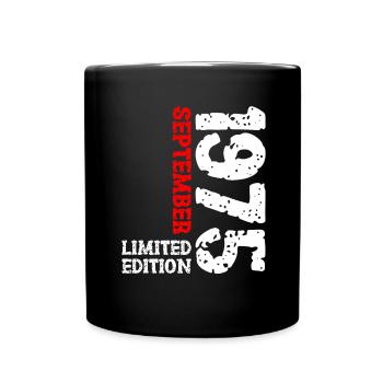 1975 September Limited Edition 48th Birthday Deco - Full Colour Mug - black - Front