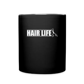 Hair Life Hairdresser Profession Hair - Full Colour Mug - black - Front