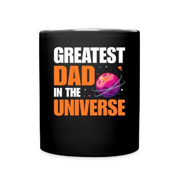 Greatest Dad In The Universe Science Dad Funny - Full Colour Mug - black - Front