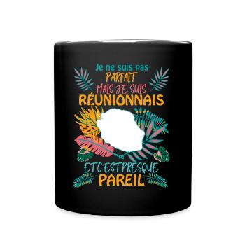 Homme Réunionnais Ile De La Réunion - Mug uni - noir - Devant
