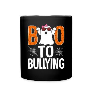 Bullying Prevention Funny Boo Unity Day End - Full Colour Mug - black - Front