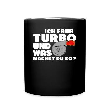 Turbolader Tuner Werkstatt Tuning - Tasse einfarbig - Schwarz - Vorne