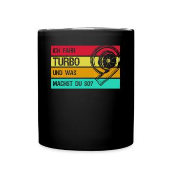 Turbolader Werkstatt Retro Tuning - Tasse einfarbig - Schwarz - Vorne