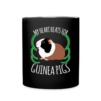 Guinea Pigs - Tasse einfarbig - Schwarz - Vorne