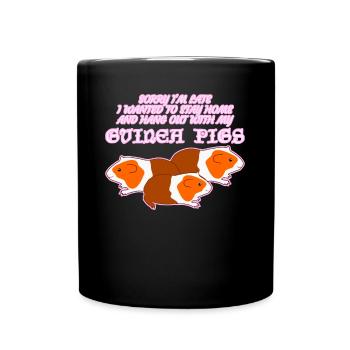 Guinea Pig - Tasse einfarbig - Schwarz - Vorne