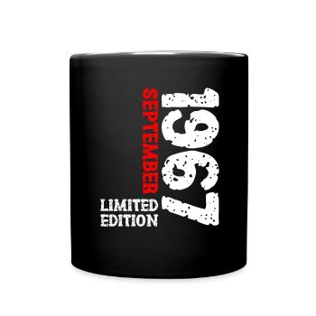 1967 September Limited Edition 56th Birthday Deco - Full Colour Mug - black - Front