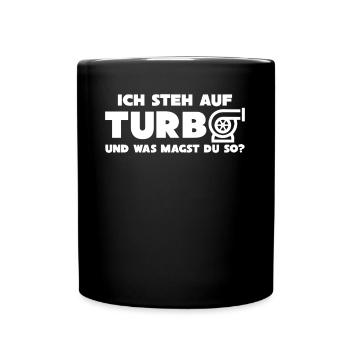 Turbolader Werkstatt Tuning - Tasse einfarbig - Schwarz - Vorne