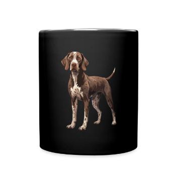 Animal Lover - Cute Animal Graphic - Dog - Full Colour Mug - black - Front