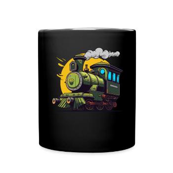 Locomotive and train enthusiast Grafic - Full Colour Mug - black - Front