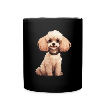 Animal Lover - Cute Animal Graphic - Dog - Full Colour Mug - black - Front