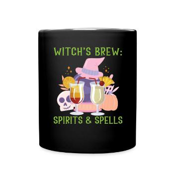 Hexengebräu: Geister & Zaubersprüche Barkeeper Hal - Tasse einfarbig - Schwarz - Vorne