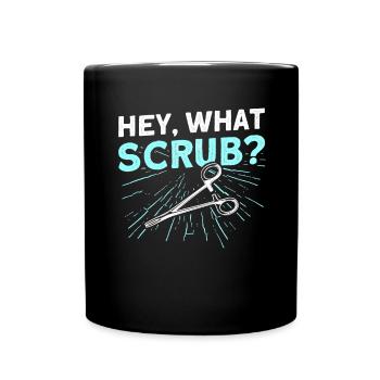 Hey, Welches Peeling? - Lustiger Chirurgischer - Tasse einfarbig - Schwarz - Vorne